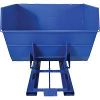 Self-Dumping Hopper, Steel, 4 cu.yd., Blue Pathway Supply LP