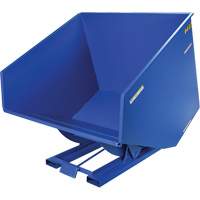 Self-Dumping Hopper, Steel, 4 cu.yd., Blue Pathway Supply LP
