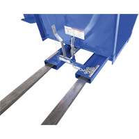 Open Sided Hopper, Steel, 1 cu.yd., Blue Pathway Supply LP
