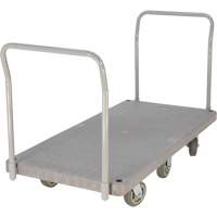 Chariot &agrave; plateforme en plastique robuste, 60" lo x 30" la, 3000 lb cap, Roues Polyur&eacute;thane Pathway Supply LP