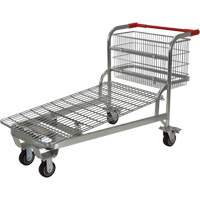 Chariot en treillis emboîtable, Acier, 28-3/4" x 37-1/16" x 59-5/8", Capacit&eacute; 275 lb Pathway Supply LP