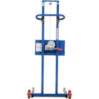 Plateforme &eacute;l&eacute;vatrice &agrave; profil bas pour charge l&eacute;g&egrave;re, M&eacute;canisme Treuil manuel, Capacit&eacute; de 400 lb, Levage max de 55" Pathway Supply LP