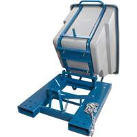 Conteneurs autobasculeurs, Poly&eacute;thyl&egrave;ne, 5/8 vg³, Gris Pathway Supply LP