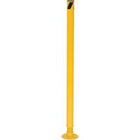 Borne de protection &agrave; ressort, Acier, 42" h x 2-1/8" la, Jaune Pathway Supply LP