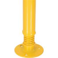Borne de protection &agrave; ressort, Acier, 42" h x 2-1/8" la, Jaune Pathway Supply LP