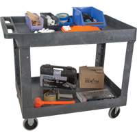Chariot utilitaire pour l'entretien, 2 tiers, 24-5/8" x 32-1/2" x 40", Capacit&eacute; 550 lb Pathway Supply LP