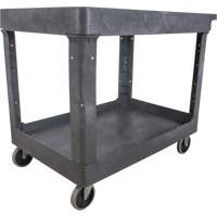 Chariot utilitaire pour l'entretien, 2 tiers, 24-5/8" x 32-1/2" x 40", Capacit&eacute; 550 lb Pathway Supply LP