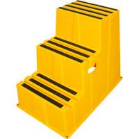 Industrial Step Stool, 3 Steps, 34-13/16" x 22-7/16" x 28-1/2" High Pathway Supply LP