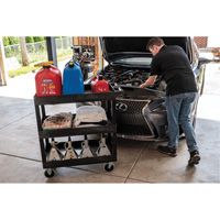 R&acirc;telier mobile, 3 tiers, 35-1/4" x 37-1/4" x 18", Capacit&eacute; 375 lb Pathway Supply LP