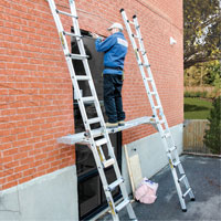 Telescoping Work Plank, 204" W x 12" D, 250 lbs. Capacity, Knocked Down Pathway Supply LP