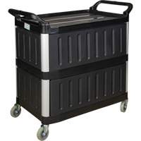 Chariot utilitaire, 3 tiers, 19-3/4" x 37-1/2" x 40-1/4", Capacit&eacute; 250 lb Pathway Supply LP