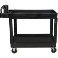 Utility Cart, 2 Tiers, 25-5/8" x 33-1/2" x 43-3/4", 550 lbs. Capacity Pathway Supply LP