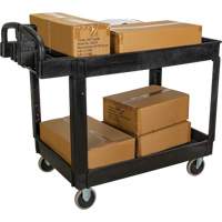 Utility Cart, 2 Tiers, 25-5/8" x 33-1/2" x 43-3/4", 550 lbs. Capacity Pathway Supply LP