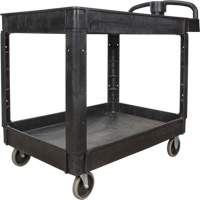 Utility Cart, 2 Tiers, 25-5/8" x 33-1/2" x 43-3/4", 550 lbs. Capacity Pathway Supply LP