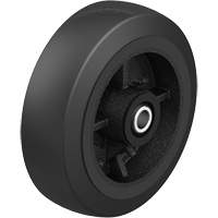 Black Rubber on Black Cast Iron Core Wheel, 12" (304.8 mm) Dia. x 2-1/2" (64 mm) W, 396.8 lbs. (180 kg) Capacity Pathway Supply LP