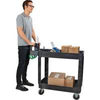 Chariot utilitaire, 2 tiers, 17-1/8" x 33-1/2" x 37-5/8", Capacit&eacute; 550 lb Pathway Supply LP