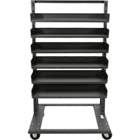 Single-Sided Heavy Duty A-Frame Cart with 6 Trays, 38" x 25" x 63", 2500 lbs. Capacity Pathway Supply LP