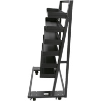 Single-Sided Heavy Duty A-Frame Cart with 6 Lipped Trays, 38" x 25" x 63", 2500 lbs. Capacity Pathway Supply LP