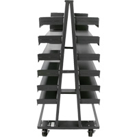 Double-Sided Heavy Duty A-Frame Cart with 12 Trays, 38" x 30" x 63", 2500 lbs. Capacity Pathway Supply LP