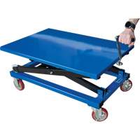 Manual Scissor Lift Table, 37-3/8" L x 23-5/8" W, Steel, 660 lbs. Capacity Pathway Supply LP