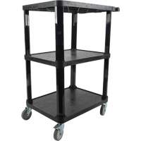 Chariot utilitaire avec tablette plate, 3 tiers, 18-1/8" x 37-3/8" x 27-3/4", Capacit&eacute; 330 lb Pathway Supply LP