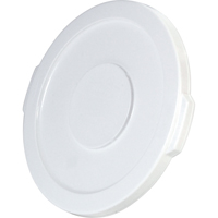 Round Brute&reg; Tops, Flat Lid, Plastic/Polyethylene, Fits Container Size: 15-5/8" Dia. Pathway Supply LP