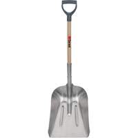 #8 Grain Scoop Shovel, Wood, Aluminum Blade, D-Grip Handle, 29" Length Pathway Supply LP