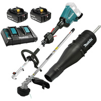 LXT 5.0 Ah Brushless Split Shaft Power Unit Kit with EM405MP Line Trimmer, Battery Powered, 36 V Pathway Supply LP