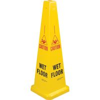 "Wet Floor" Lamba Traffic Cones, English with Pictogram Pathway Supply LP