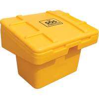 Salt Sand Container SOS, With Hasp, 30" x 24" x 24", 5.5 cu. Ft., Yellow Pathway Supply LP