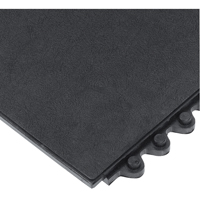 24/Seven&reg; Matting, Rubber, 3' W x 3' L, 5/8" Thick, Black Pathway Supply LP