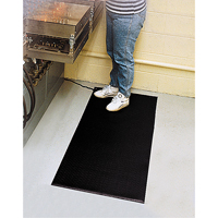 Comfort-King Anti-Static Matting, 2' W x 3' L x 3/8" T, Pebbled, Grey Pathway Supply LP