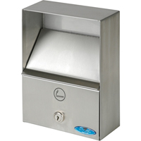 Smoking Receptacles, Wall-Mount, Stainless Steel, 1 Litres Capacity, 9" Height Pathway Supply LP