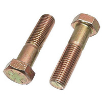 Vis d'assemblage hexagonale, 3/8" dia., 4" lo, Acier inoxydable, Cors&eacute; Pathway Supply LP