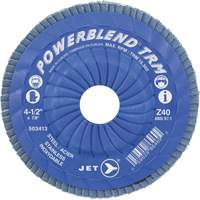 Disque &agrave; lamelles ajustables POWERBLEND TRM, 5" x 7/8", Type 29, Grain Z60, Alumine de zirconium Pathway Supply LP