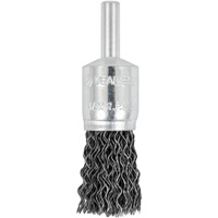E050-20 Shaft Mounted Crimped End Brush, 1/2", 0.02" Fill, 1/4" Shank Pathway Supply LP