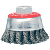 High-Performance Knot Twisted Cup Brush, 3" Dia. x 10mm x 1.25" Arbor Pathway Supply LP