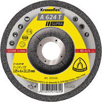 Disque de meulage A 624 T Supra Kronenflex, 5" x 1/4", Arbre 7/8" Pathway Supply LP