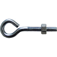Eye Bolt, 3/8" Dia., 6" L, Zinc Plated Pathway Supply LP