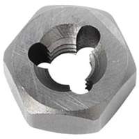 Hexagon Rethreading Bolt Die, 19/32" Dia., 1/4"-28 Thread, Chromium Steel Pathway Supply LP