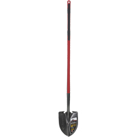 Pro Round Point Shovel, Tempered Steel Blade, Fibreglass, Straight Handle Pathway Supply LP