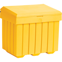 Economy Salt Sand Storage Container, 32" x 23" x 27-1/2", 10 cu. Ft., Yellow Pathway Supply LP