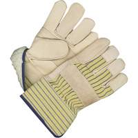Classic Fitter Gloves with Patch Palm, One Size, Grain Cowhide Palm, Acrylic-Pile Inner Lining Pathway Supply LP