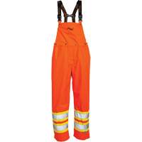 Journeyman&reg; 300D Bib Pants, Polyester, Large, High Visibility Orange Pathway Supply LP