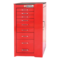 Armoire mobile de s&eacute;rie PRO+, 8 tiroirs, 19" la x 19" p x 36-1/2" h, Rouge Pathway Supply LP