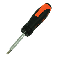 Tournevis multi embouts &agrave; cliquet, 10-3/5" lo, Prise Coussin&eacute;e Pathway Supply LP