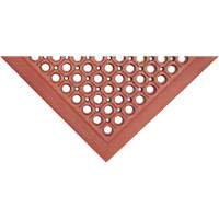 Tapis de s&eacute;rie Competitor, &agrave; fentes, 3' x 5' x 7/8", Orange, Caoutchouc naturel Pathway Supply LP