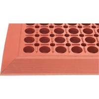 Tapis de s&eacute;rie Competitor, &agrave; fentes, 3' x 5' x 7/8", Orange, Caoutchouc naturel Pathway Supply LP