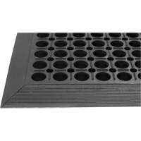 Tapis de s&eacute;rie Competitor, &agrave; fentes, 3' x 5' x 7/8", Noir, Caoutchouc naturel Pathway Supply LP