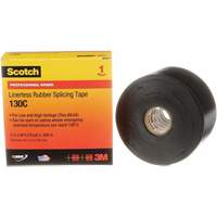 Scotch&reg; Professional Grade Linerless Rubber Splicing Tape, 50.8 mm (2") W x 9 m (30') L, 30 mils, Black Pathway Supply LP